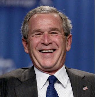 bush riendo